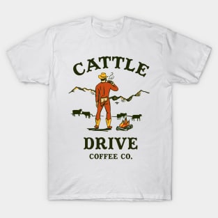 Cattle Drive Coffee Company Cowboy T-Shirt